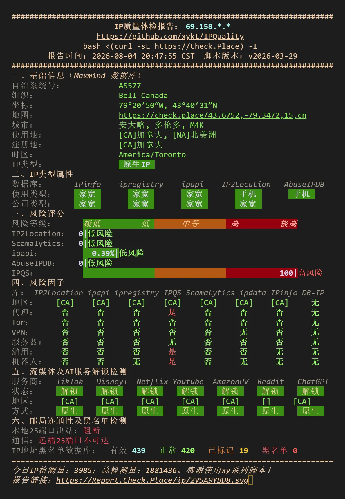 ip质量